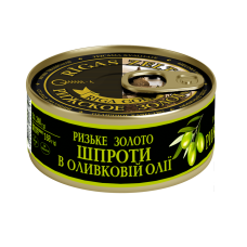 Шпроты в оливковом масле Рижское золото 240 г