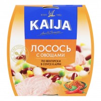 Лосось з овочами по-угорськи в соусі карі Kaija 220 г