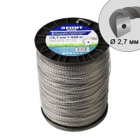 Леска для садовых триммеров "Двойная с кордом" 2.7 мм × 440 м