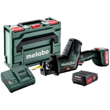 Аккумуляторная сабельная пила Metabo PowerMaxx SSE 12 BL в MetaBox с 2 акб Li-Power 12 V 2.0 Ah, з/у LC SC 30