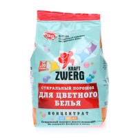 Пральний порошок концентрат Kraft Zwerg для кольорової білизни 1 кг