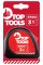 Рулетка, сталева стрічка 3 м x 12.5 мм TOP TOOLS