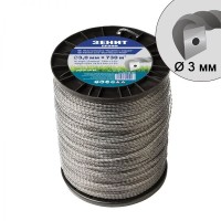 Леска для садовых триммеров "Двойная с кордом" 3.0 мм × 730 м (КР2-30-730-КВ)