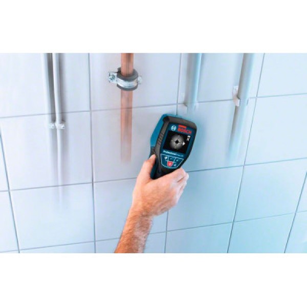 Универсальный детектор Bosch D-tect 120 Professional, 1 акб GBA 12V 2.0Ah, з/у GAL 12V-40, кейс L-Boxx