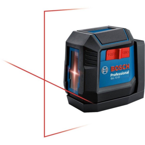 Лазерний нівелір Bosch Professional GLL 12-22 з батарейками та чохлом