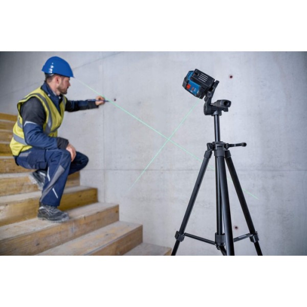 Лазерний нівелір Bosch Professional GLL 12-22 G з батарейками та чохлом