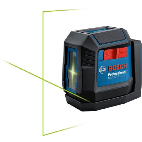Лазерний нівелір Bosch Professional GLL 12-22 G з батарейками та чохлом
