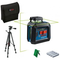 Лазерний нівелір Bosch Professional GCL 2-20 G зі штативом і 4 батарейками