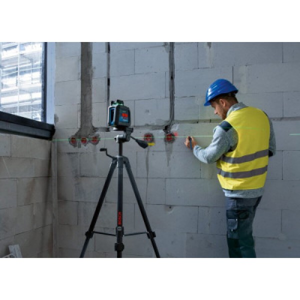 Лазерный нивелир Bosch Professional GCL 2-20 G из штативом и 4 батарейками