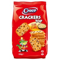 Крекер з кунжутом CRACKERS TOP CROCO 150 г