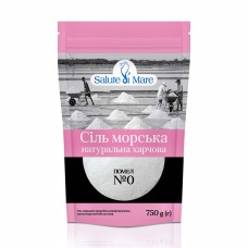 Сіль морська харчова Salute di Mare дрібна 750 г