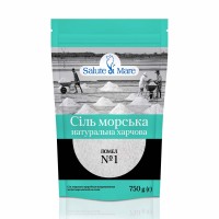 Сіль морська харчова Salute di Mare середня 750 г