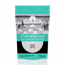 Сіль морська харчова Salute di Mare середня 750 г