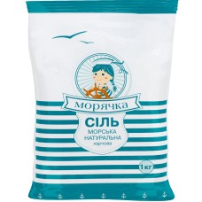 Сіль морська харчова Морячка помел №1 1000 г