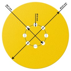 Кола шліфувальні K120, 225 mm