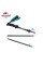 Трекінгова палиця Naturehike ST07 NH18D010-Z, 115-135 см, блакитна