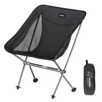 Стілець складаний Naturehike Stellaluna L04 CNK2450JJ015, розмір M, алюміній, чорний