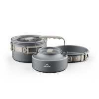 Набір посуду (каструля, сковорідка, чайник) Naturehike CNK2450CF010, алюміній