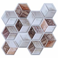Декоративная ПВХ плитка на самоклейке 3D кубы 280х300х5мм, цена за 1 шт. (СПП-506) SW-00001135