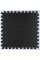 Пол пазл - модульное напольное покрытие черное 600x600x10мм (МР15) SW-00001169
