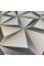 Самоклеющаяся пленка бежевые 3D треугольники 0,45х10м SW-00001235