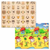 Детский складной развивающий термоковрик 150х200х1см "Породы собак | Щенята" (274) SW-00001313