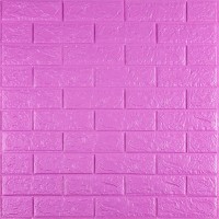 3D панель самоклеющаяся 700х770х5мм кирпич Пурпурный (14-5) SW-00001334