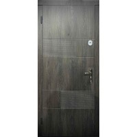 Двері Ф1 Каліфорнія метал 2050*860 ліві дуб шато