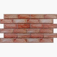 Декоративная ПВХ панель коричнево-розовый кирпич 960х480х4мм SW-00001426