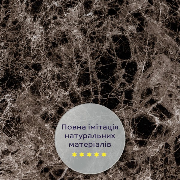 Декоративная ПВХ плита серый темно-серый мрамор 600*600*3mm (S) SW-00001628