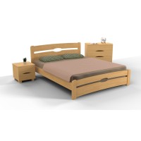 Ліжко Кароліна з ізножьем 1600*2000 бук натур