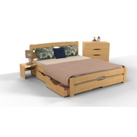 Ліжко Кароліна з ящиками 1200*2000 бук натур