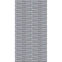 Самоклеющаяся 3D панель 3080х700х5мм Кладка Серебро SW-00001760