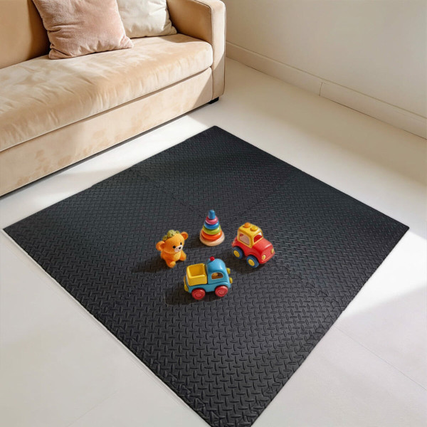 Підлогове двостороннє покриття GREY та BLACK 60*60cm*2cm (D) SW-00001843