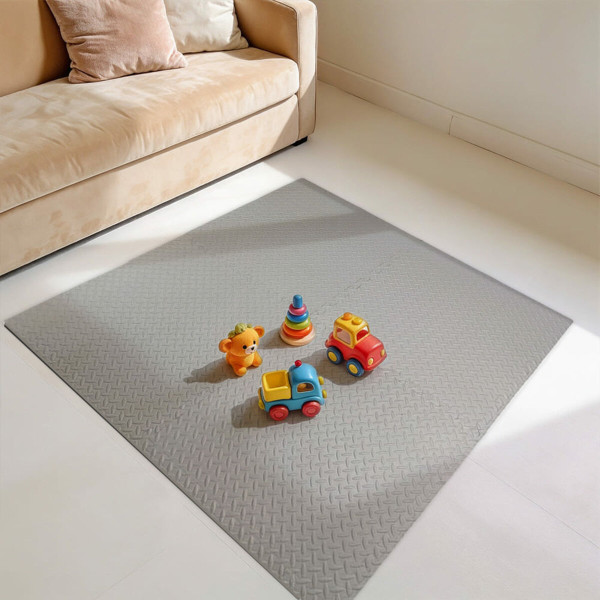 Підлогове двостороннє покриття GREY та BLACK 60*60cm*2cm (D) SW-00001843