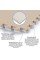 Напольное двустороннее покрытие CREAM and BEIGE 60*60cm*2cm (D) SW-00001846