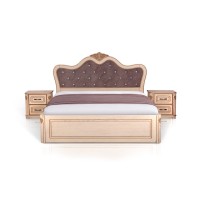 Ліжко Стефанія 1600*2000, слон.кістка+патина