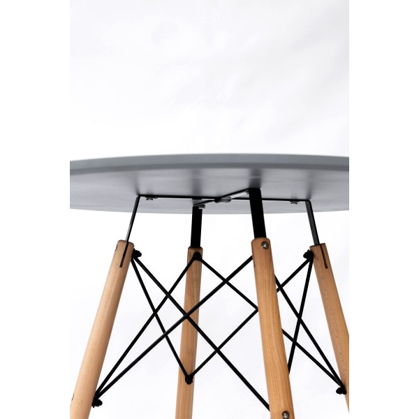 Стіл обідній ЕТНА MDF (D=80cm), сірий