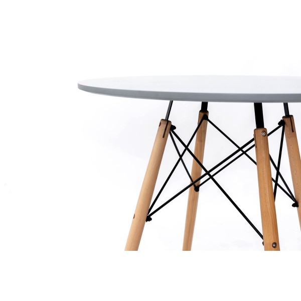 Стіл обідній ЕТНА MDF (D=100cm), сірий