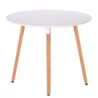 Стіл обідній СІРІУС (Китай) MDF (D=80cm), білий