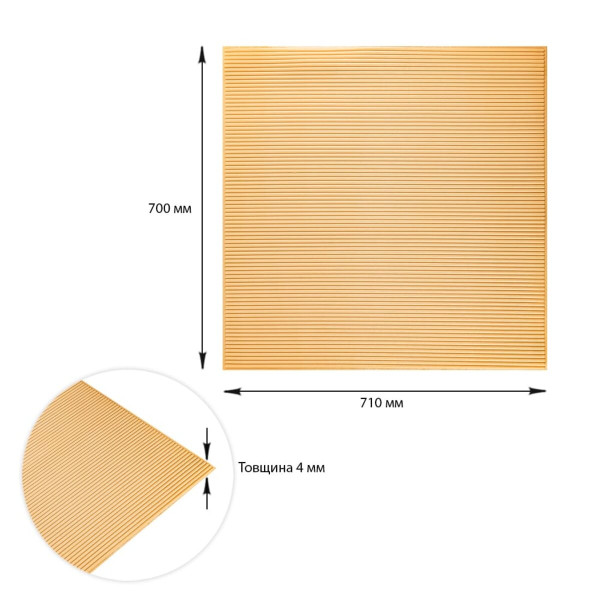 Панель 3D Beige 710х700х4мм (D) SW-00001953
