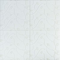 Панель 3D WHITE 700*700*6mm (D) SW-00001958