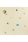 Панель стеновая 3D 700*700*4mm звезды и луна на бежевом фоне (D) SW-00001971