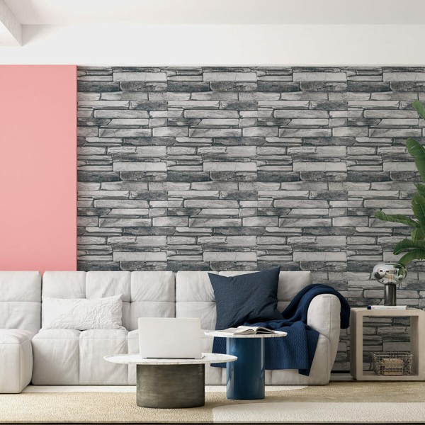 Панель стеновая 3D 680*680*4mm серый сланец (D) SW-00002003