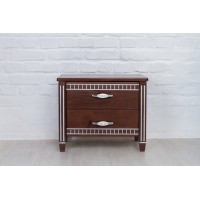 Тумба Прованс (патина серебро) , темний горіх