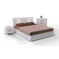 Ліжко Марія Люкс з ящиками 1800*2000 біла