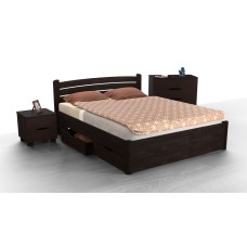 Ліжко Софія з ящиками 1600*2000, венге