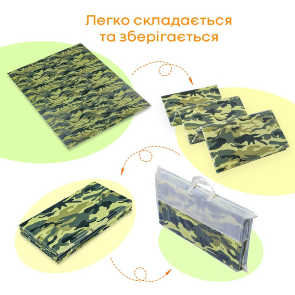 Камуфляжный коврик 200х150х0,8см "Милитари" (236) SW-00000156