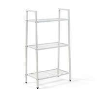 Стеллаж-этажерка трехъярусный из металла 60х33х110см Белый SW-00002103
