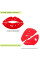 Зеркальный декор акриловый самоклеющийся Губы красные, 2шт (D) SW-00002500